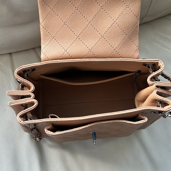 Chanel accordion camel calfskin crossbody/shoulder flap bag - Picture 4 of 17